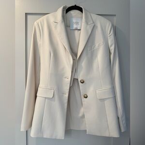 RAERE 3 Peice Cream Suit - blazer, pants and waistcoat
